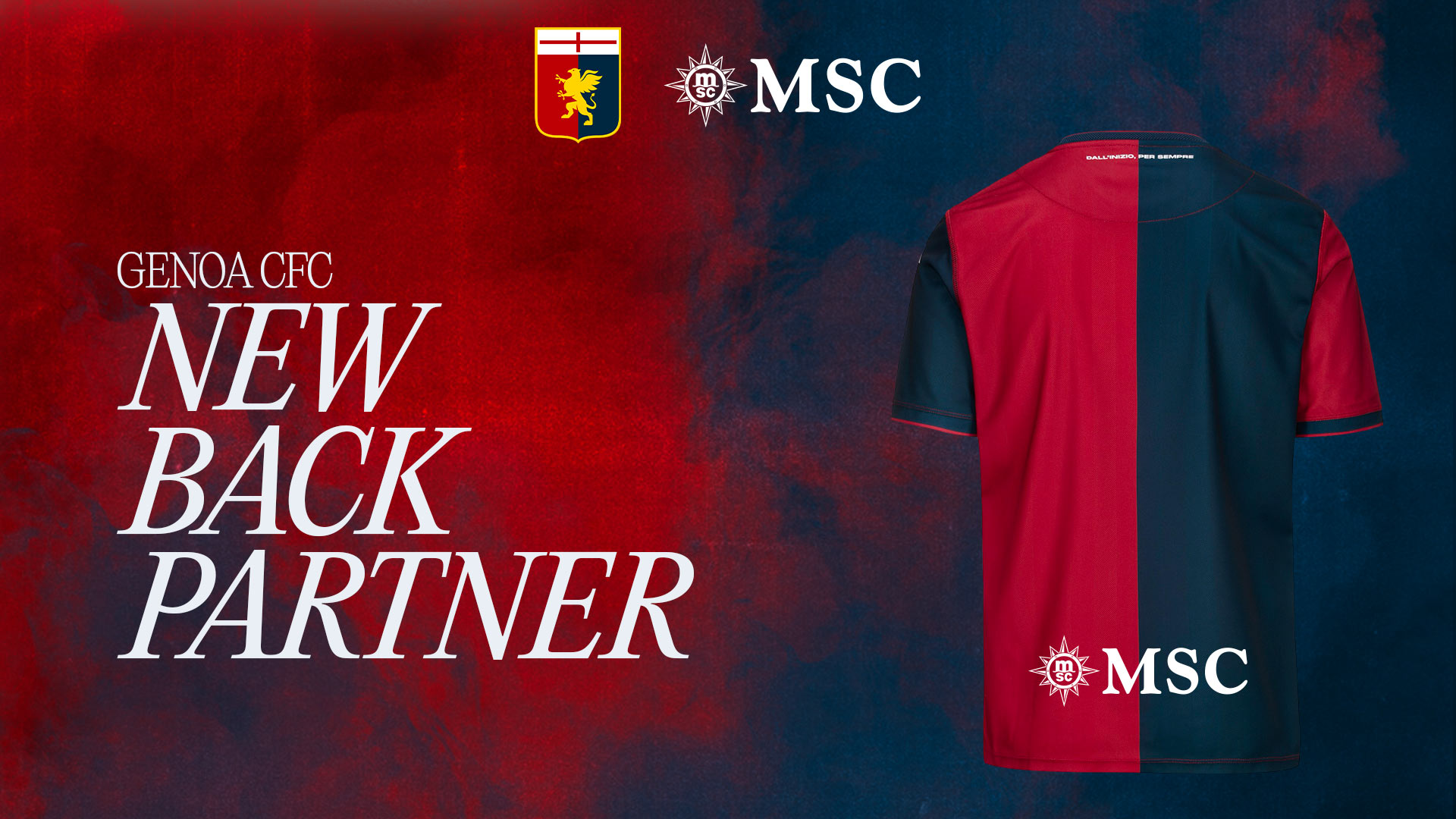 MSC Crociere Back Sponsor ’24/25 del Genoa