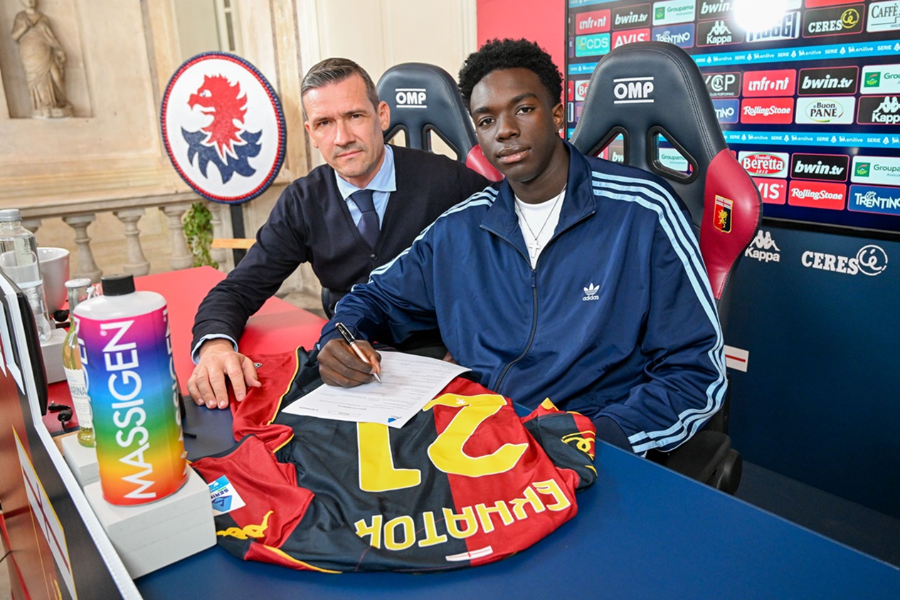 Il Genoa estende accordo con Ekhator