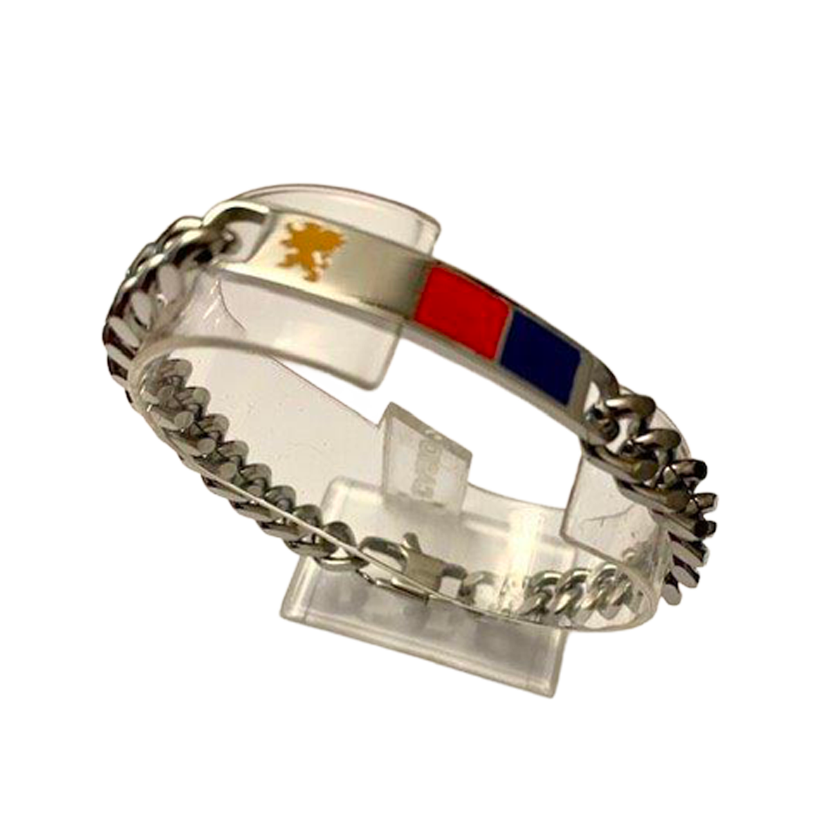 Bracciale Genoa catena acciaio e smalti