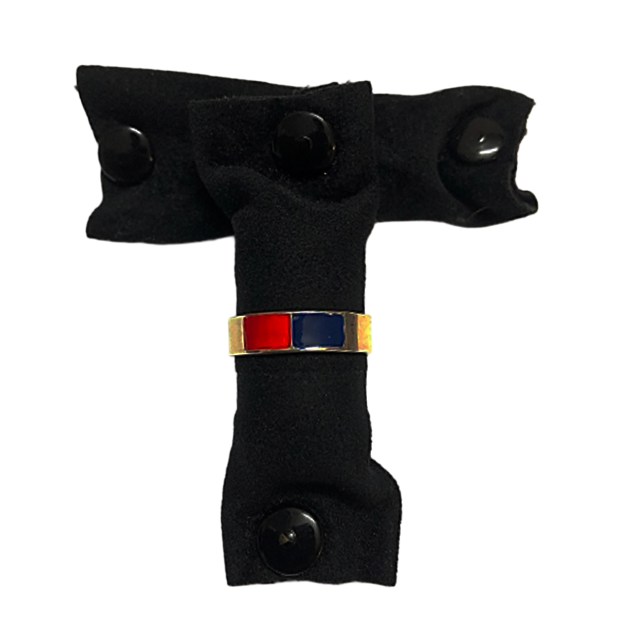 Anello fedina Genoa in Argento 925 e smalti, modello open